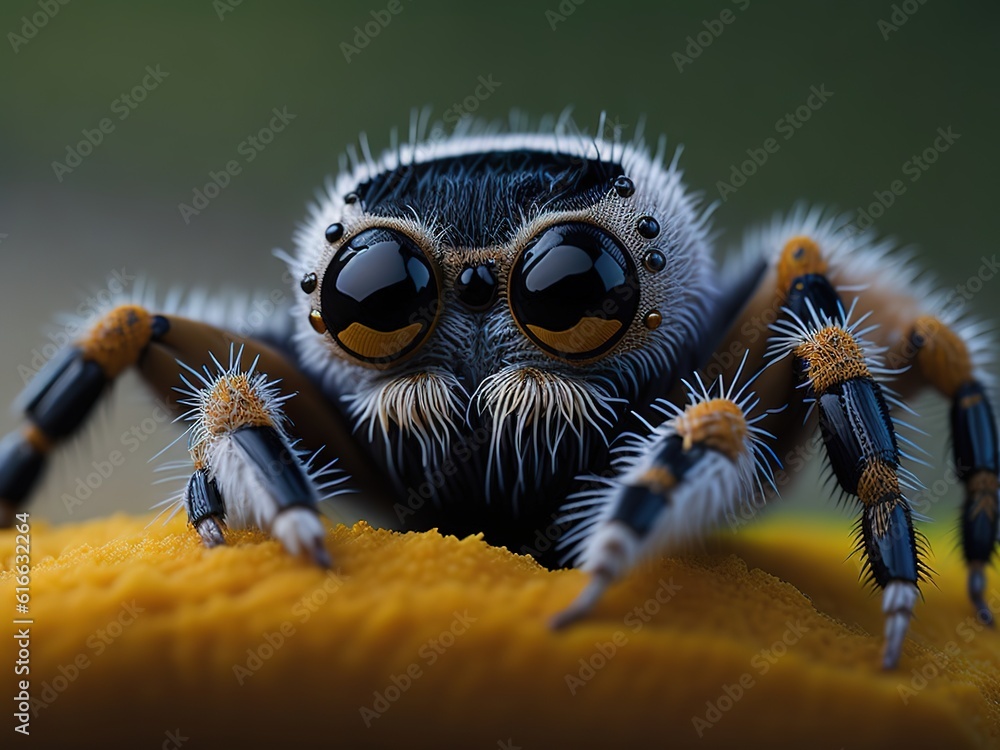 Macro wildlife photography of spider. Full HD wallpaper. Macro wildlife photography of spider. Full HD wallpaper.