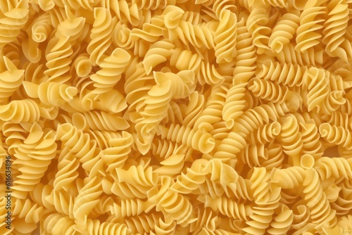 Spiral pasta background. Generative AI.