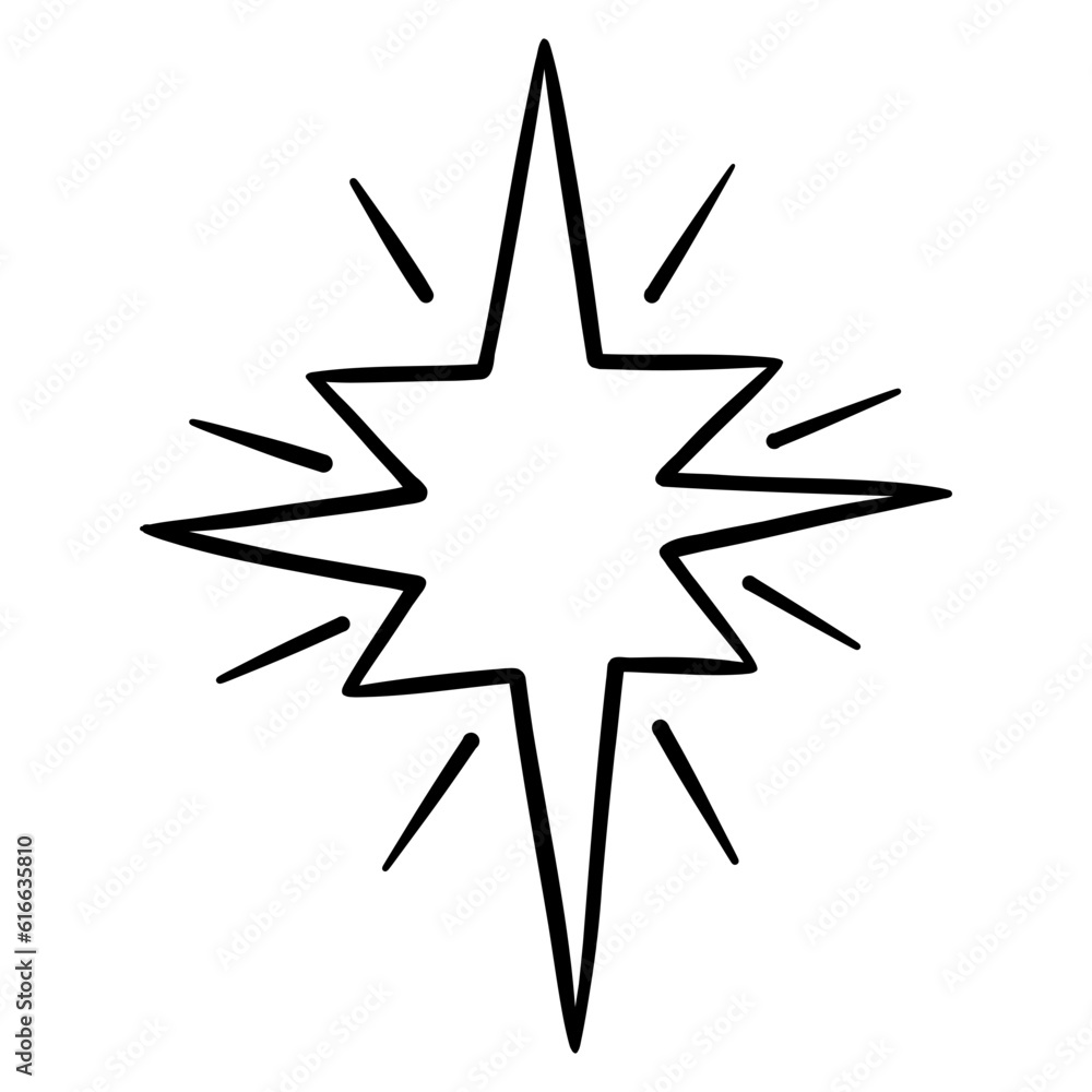 sparkle doodle element sparkle doodle element
