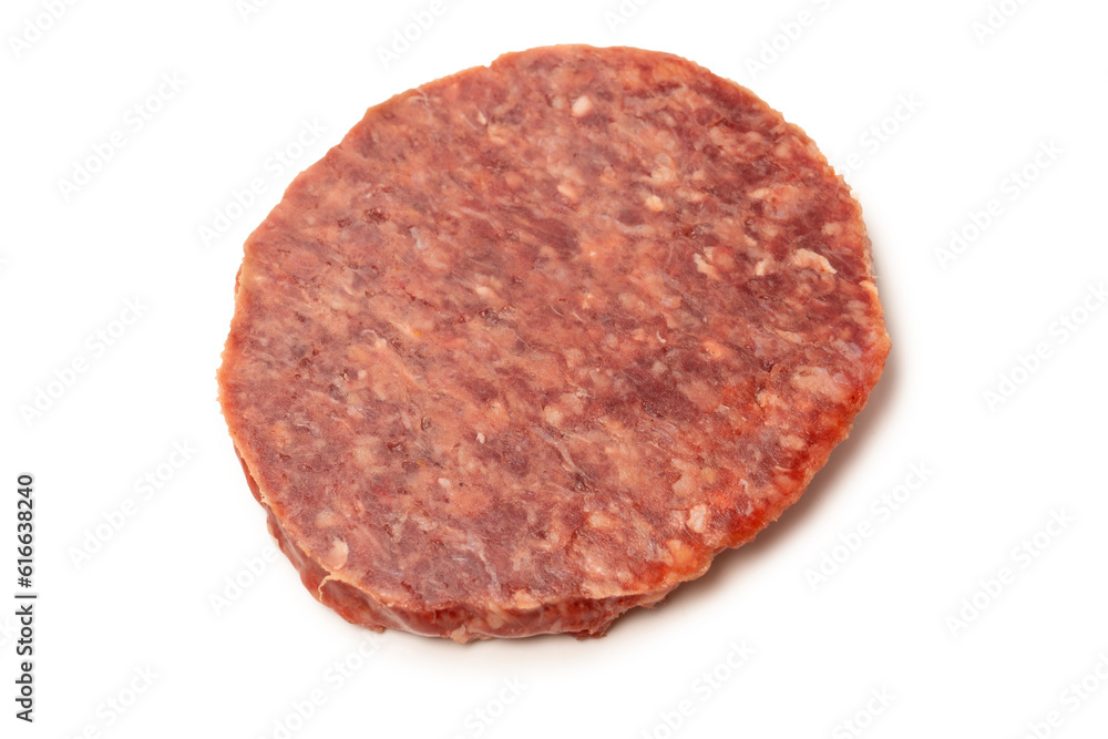 Raw minced beef isolated on white background. Raw minced beef isolated on white background.