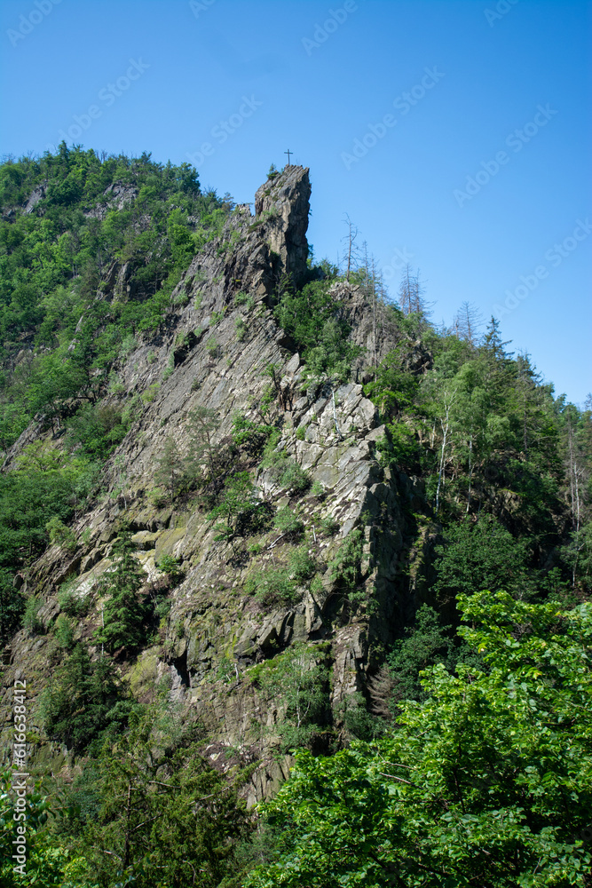 The Bodetal in Harz, a mountain area in Germany in summer 2023