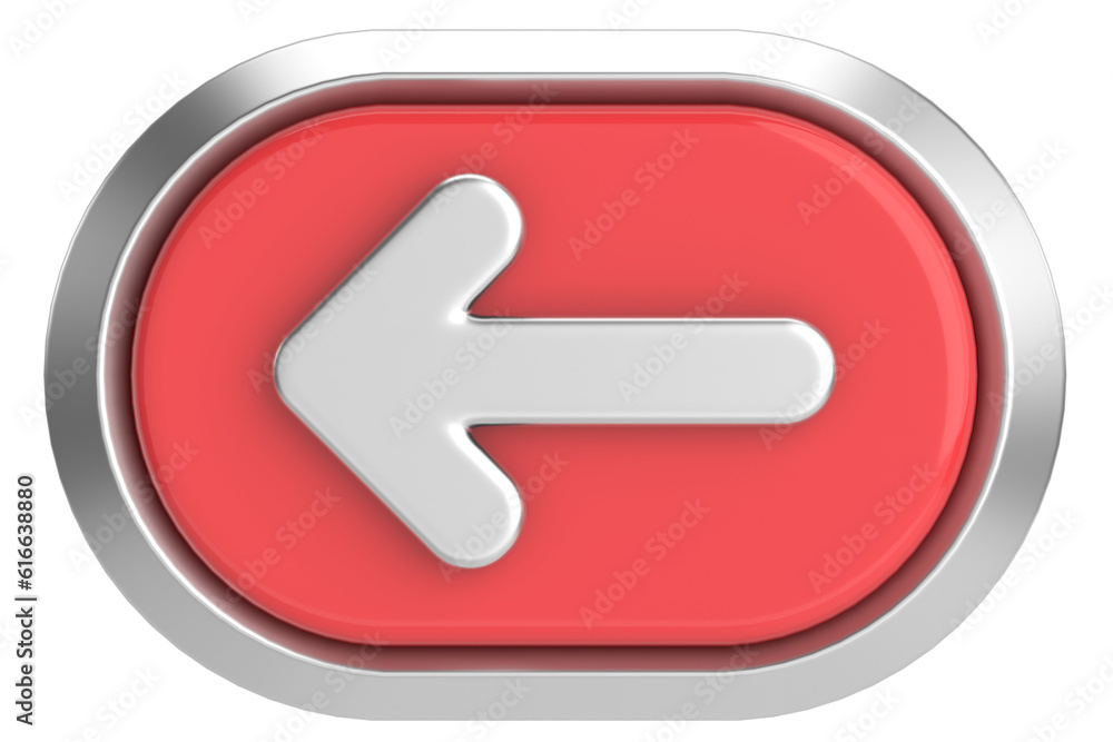 Previous button. Back button. 3D illustration. Previous button. Back button. 3D illustration.