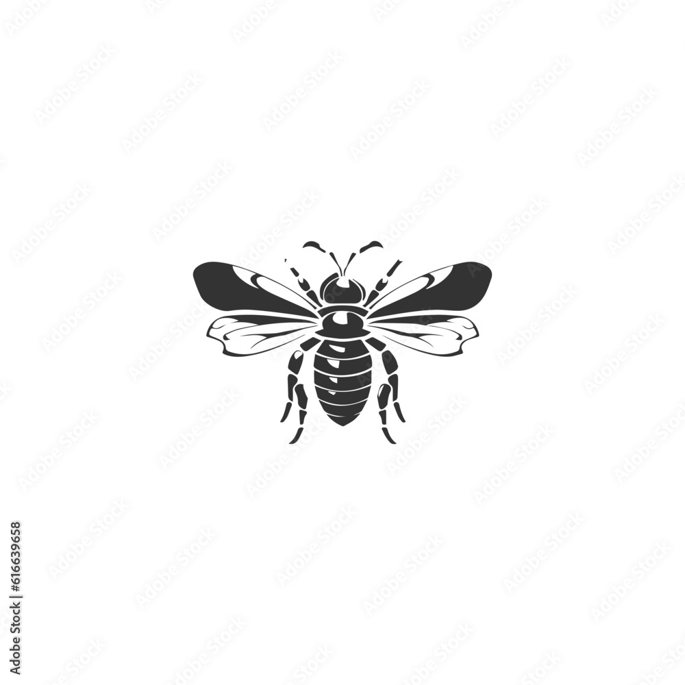 Bee Logo Vector Gradient and white Background. Honey bee logo. Hand drawn engraving style illustrations. Bee logo vector minimalist graphic vector. Bee Logo Vector Gradient and white Background. Honey bee logo. Hand drawn engraving style illustrations. Bee logo vector minimalist graphic vector.