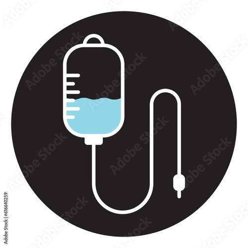 infusion medicine icon vector