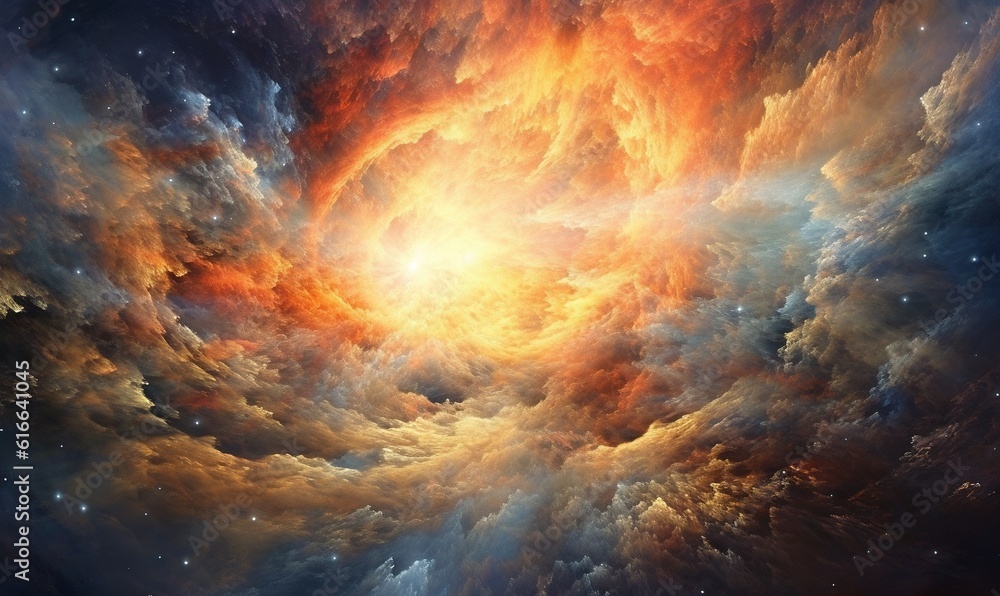 a very colorful picture of some clouds in the night sky. generative ai a very colorful picture of some clouds in the night sky. generative ai