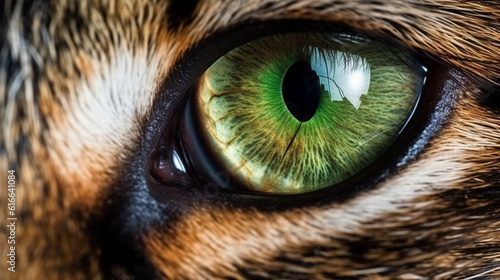 Geheimnisvoller Blick  Das Auge des Tigers in Nahaufnahme