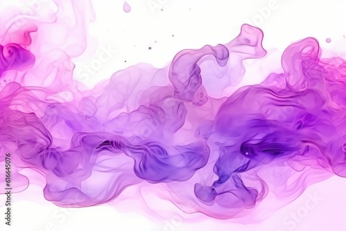 A modern abstract background with flowing lavender ink and smoke. (Illustration, Generative AI)