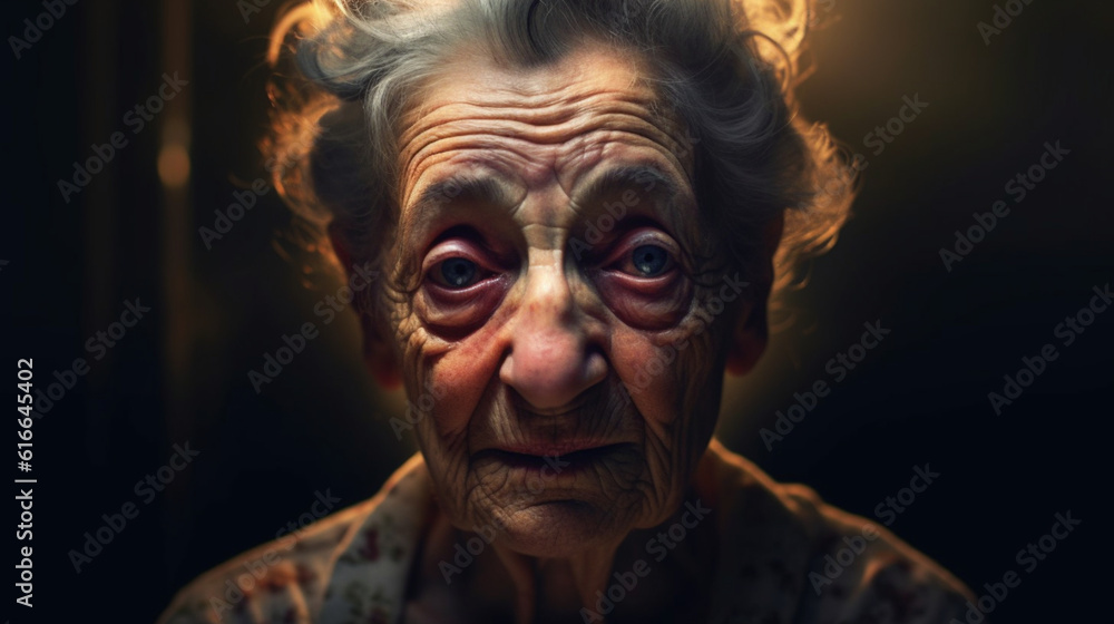 Das ehrliche Gesicht der Zeit: Porträt einer weisen Großmutter