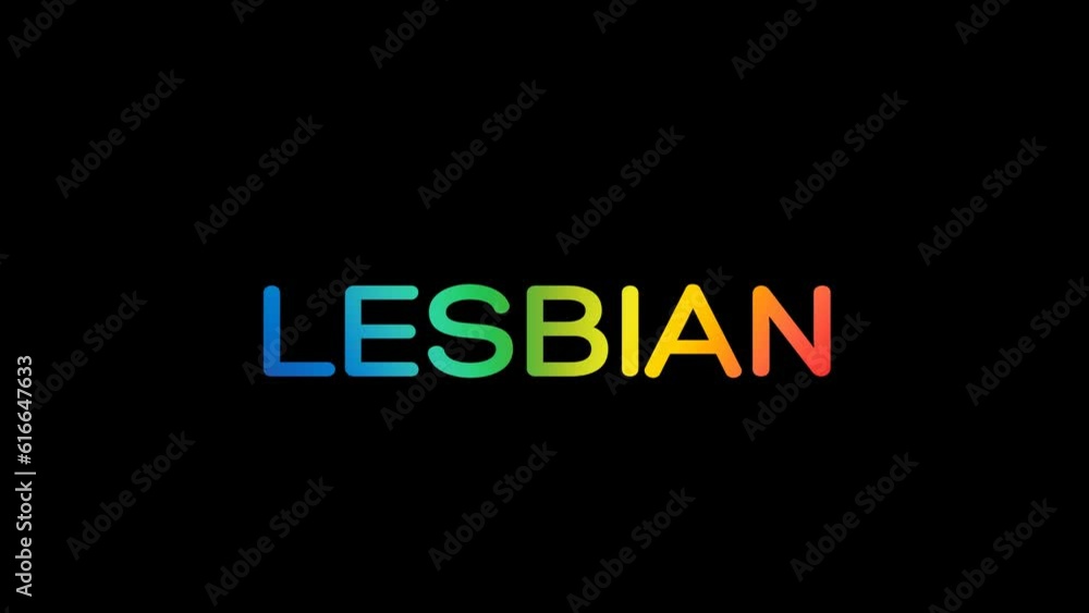 lgbtq Lesbian rainbow typography animation, Lesbian rainbow gradient animation,Colorful text animation forLesbian,Rainbow flag inside LGBT text transparent background Animation.
lgbtq Lesbian rainbow typography animation, Lesbian rainbow gradient animation,Colorful text animation forLesbian,Rainbow flag inside LGBT text transparent background Animation.