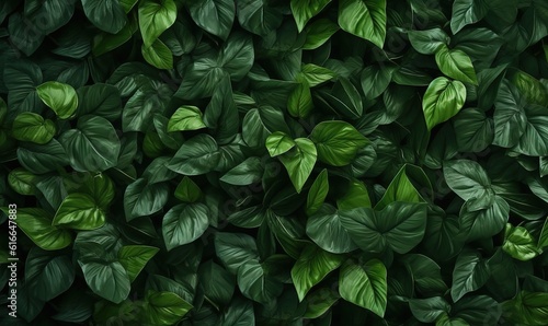  a close up of a green plant with leaves on it. generative ai