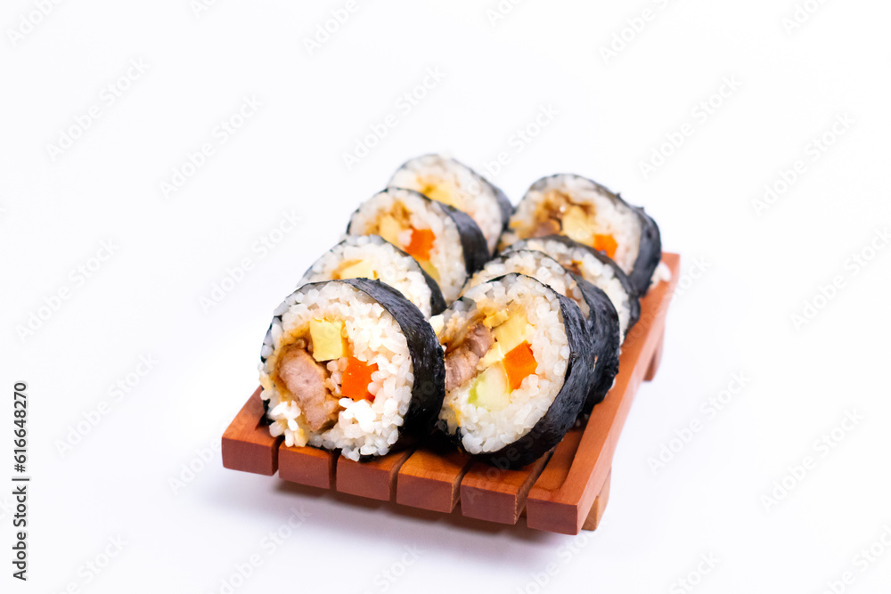 Gimbap, a Rice Roll Korean Food Gimbap, a Rice Roll Korean Food