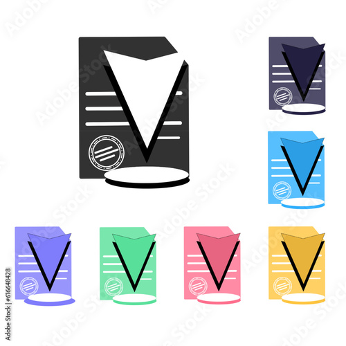 File address smartcontract icon illustration vector on white background. photo