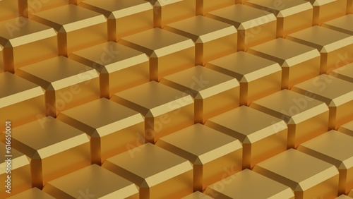 gold bars cube stacked represent crypto currency bitcoin or digital currency 