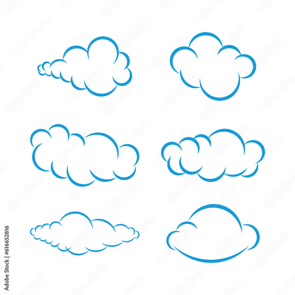 Cloud illustration vector Cloud illustration vector