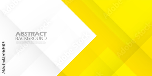 Abstract geometric gradient yellow background with shadow. Yellow modern design on bright white background for poster, banner, and business card . Eps10 vector