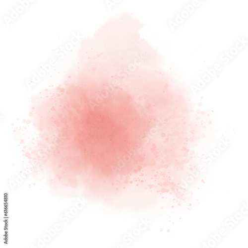 Pastel pink watercolor paint brush stroke background for banner or valentine s day and wedding elements 