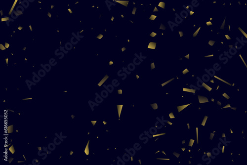 Abstract golden confetti. Decorative element. Luxury background for your design. © niko180180