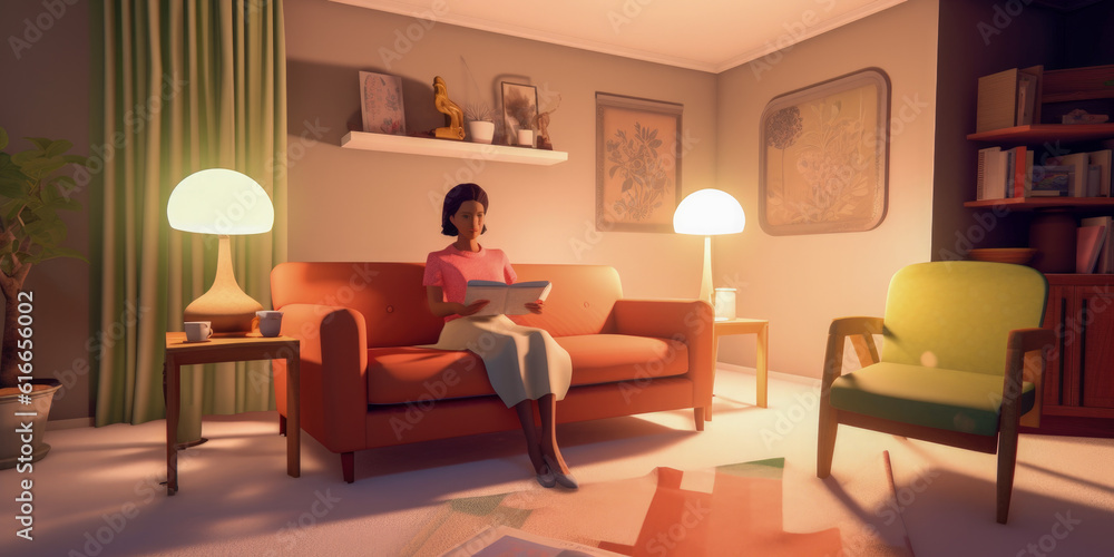 Human activity indoor - Generative AI Human activity indoor - Generative AI
