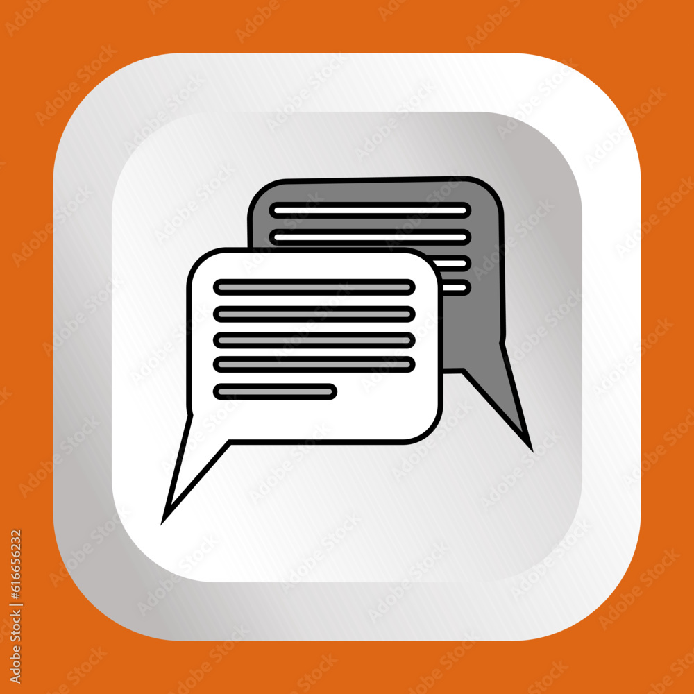 Message or Chat icon symbol vector illustration Message or Chat icon symbol vector illustration