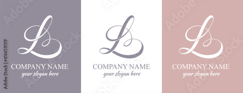 L logo with heart. L letter logo template elements. personal monogram. Vector elegant logo. letter L logo design letter L luxury