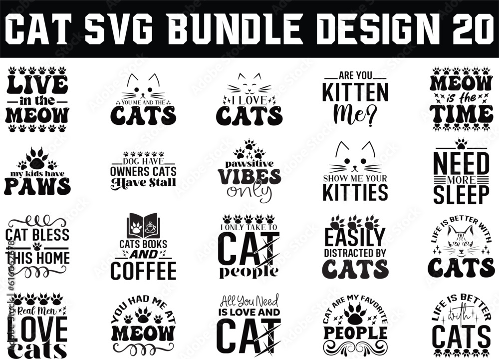 CAT, CAT SVG, CAT SVG DESIGN, CAT SVG DESIGN NEW, CAT SVG BUNDLE, CAT SVG BUNDLE NEW, svg, t-shirt, svg design, shirt design,  T-shirt, QuotesCricut, SvgSilhouette, Svg, T-shirt, Quote, Cats, Birthday