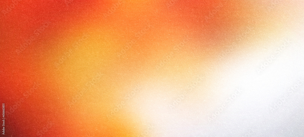 Orange white gradient background, grainy texture smooth color gradient noise texture, copy space - obrazy, fototapety, plakaty 