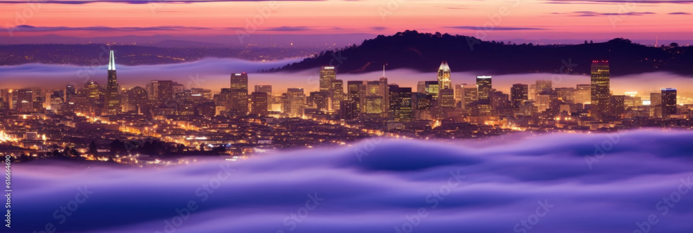 San Francisco panorama California - Generative AI