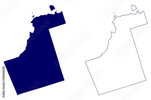 Regional Municipality of York (Canada, Ontario Province, North America) map vector illustration, scribble sketch York Region map