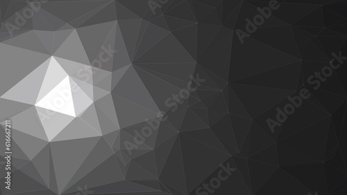 Fototapeta Naklejka Na Ścianę i Meble -  Grey Tone Abstract triangle low poly pattern with same tone line mesh and connected dots, polygonal geometric color, Technology concept background, Vector for Web, Mobile Interfaces or Print