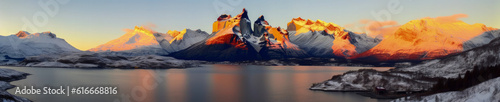 Torres del Paine National Park Chilean Patagonia - Generative AI