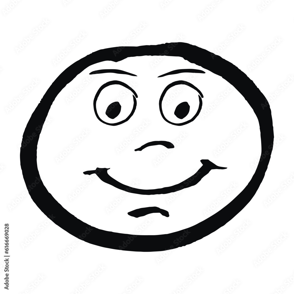 Smile icon vector. Face emoticon sign joy Smile icon vector. Face emoticon sign joy
