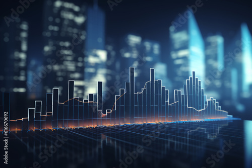 Perspective view of stock market growth © MUS_GRAPHIC