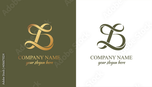 L logo. LD DL letter logo template elements. personal monogram. Vector elegant logo. letter L logo design letter L luxurious