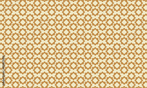 Seamless vector pattern ilustration. Background texture in geometric gold ornamental style.