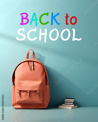 Back to school banner, poster design for cards
