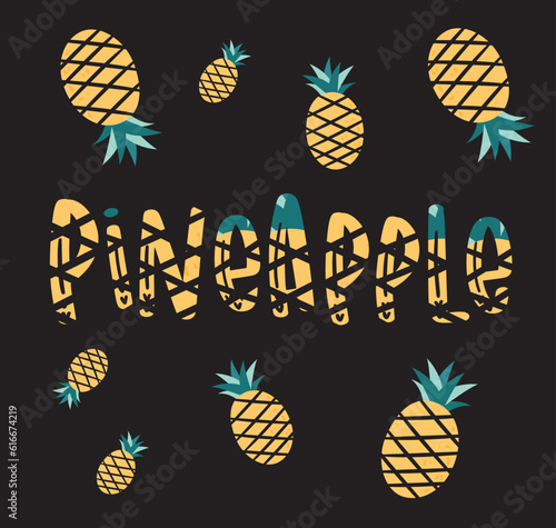 illustration of a pineapple