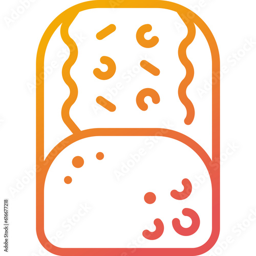 meatloaf gradient line icon