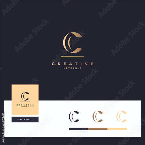 Letter C logotype vector designs