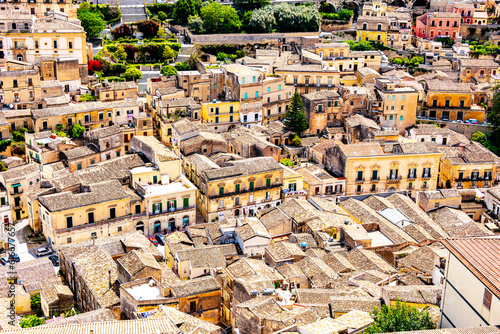 Architecture of Modica in Val di Noto, southern Sicily, Italy photo