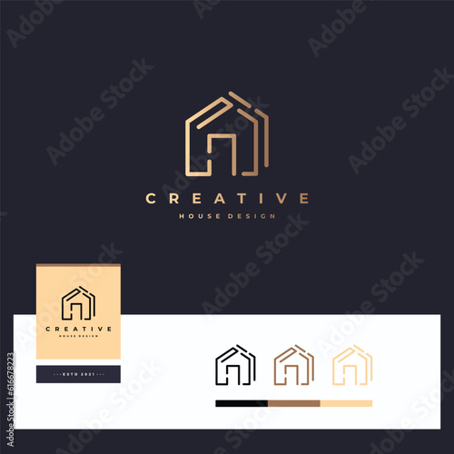Creative house logotype vector designs