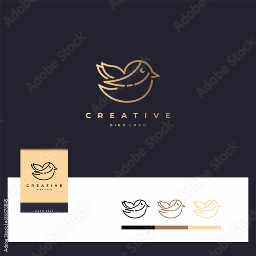 Bird logotype design template