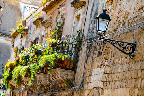 Architecture of Syracuse in Val di Noto, southern Sicily, Italy photo