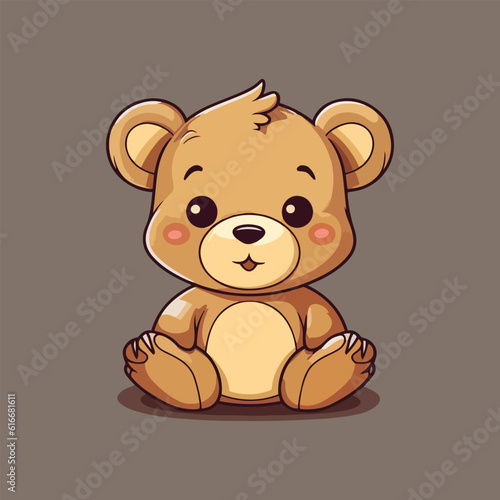 A cute teddy bear vector