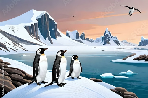 penguins in polar regions