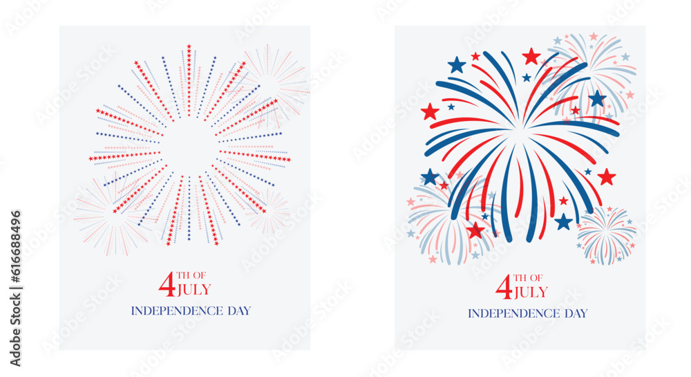 Obraz premium 4th Of July Independence Day Banner