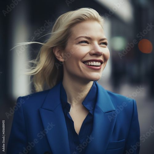 Woman Female Face Street Style Portrait Close Up Photo Digital Generated Realistic Modern Trendy Illustration Artwork Background photo