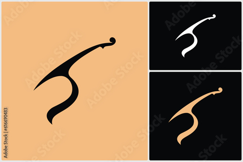Silhouette Shape of Violin Cello Fiddle Contrabass Illustration