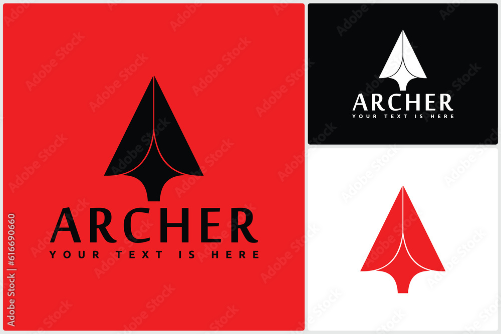 Fototapeta premium Vintage Retro Native Arrowhead Spear for Arrow Hunting Hipster Icon Logo Vector Design