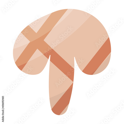 mushroom bbq vegetable piece food icon element