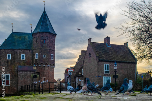 Amersfoort city, monumental and historic city center. Holland.